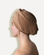 Hair Spa Tube Towel Mocca